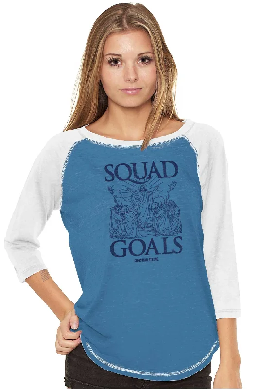 Jesus Squad Goals Baseball Raglan T