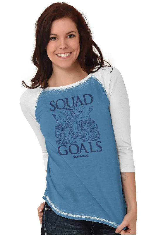 Jesus Squad Goals Baseball Raglan T