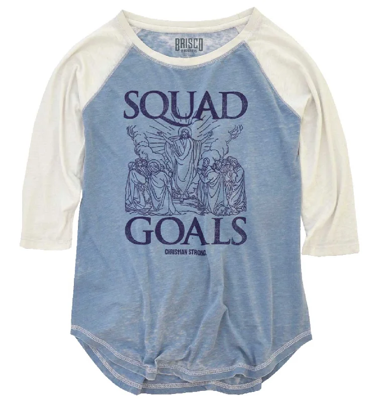 Jesus Squad Goals Baseball Raglan T