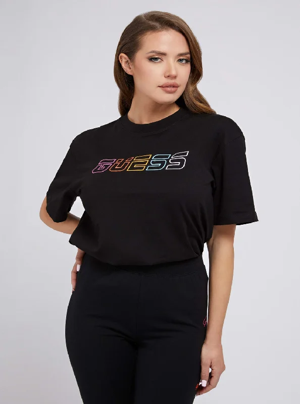 Eco Black Essie Logo Active T-Shirt