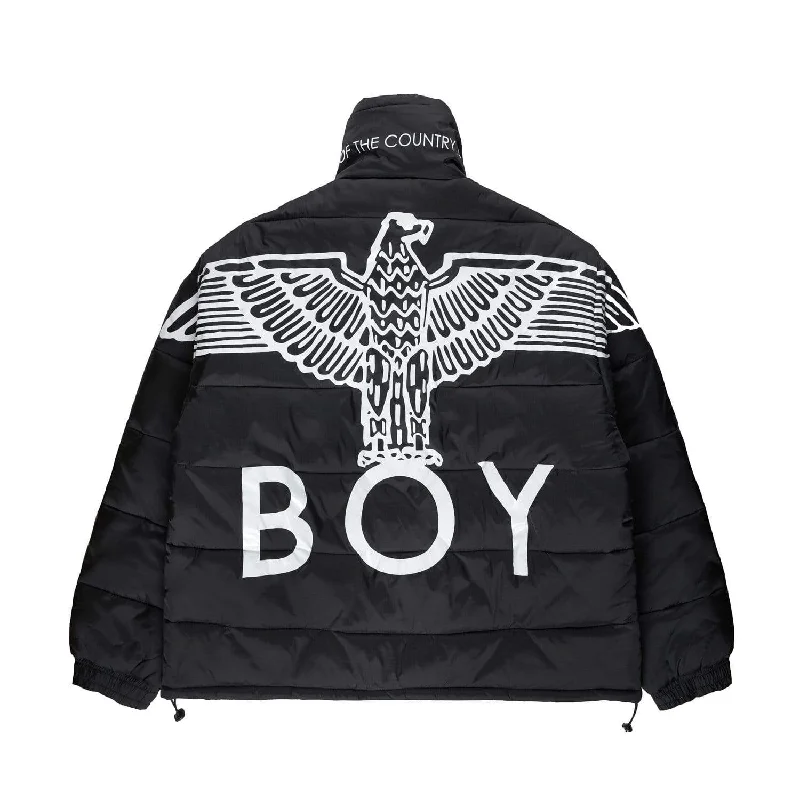 BOY EAGLE REVERSIBLE JACKET WOMENS - BLACK/SILVER