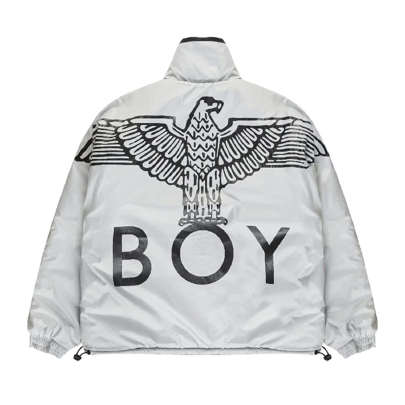 BOY EAGLE REVERSIBLE JACKET WOMENS - BLACK/SILVER