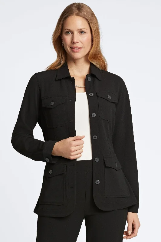 Stella Knit Crepe Belted Jacket