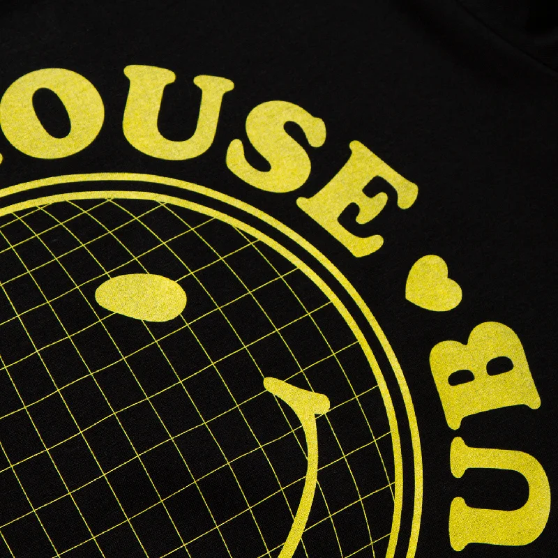 Grid Acid House Lovers Front Print - Tshirt - Black