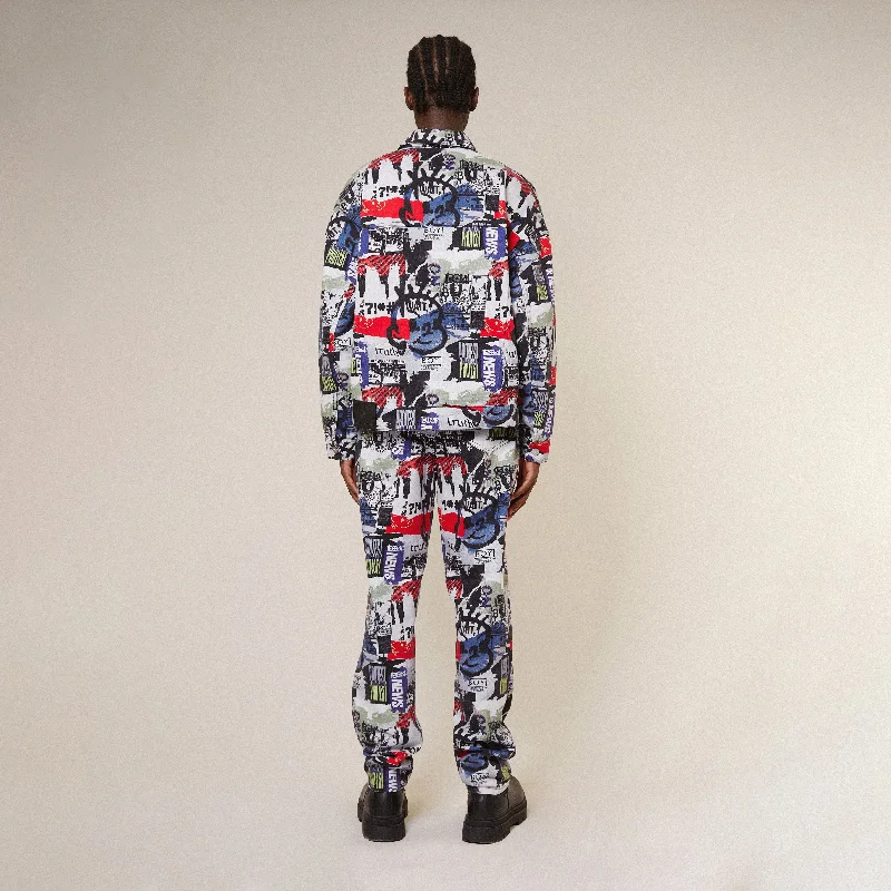 KINGS ROAD GRAFFITI DENIM JACKET - MULTI