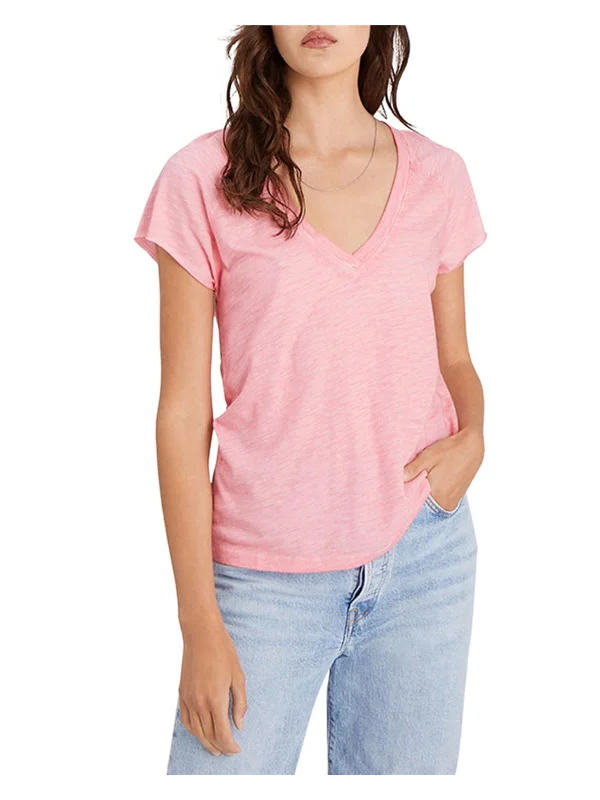 Lou Womens V-Neck Heathered T-Shirt