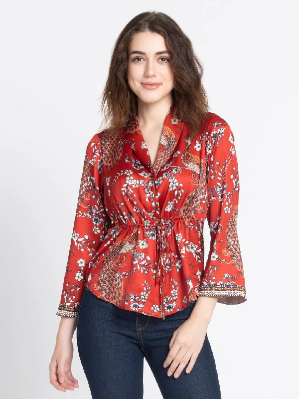 Moniq Cinched Shirt Jacket