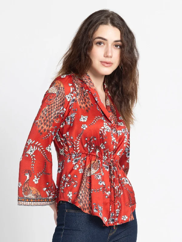 Moniq Cinched Shirt Jacket