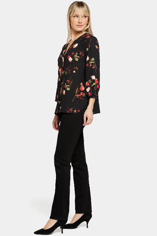 Pintuck Blouse - Lynbrook Garden