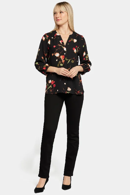 Pintuck Blouse - Lynbrook Garden