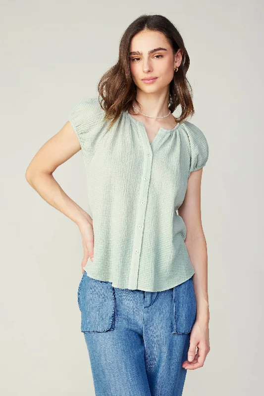 Buttoned Cotton Blouse