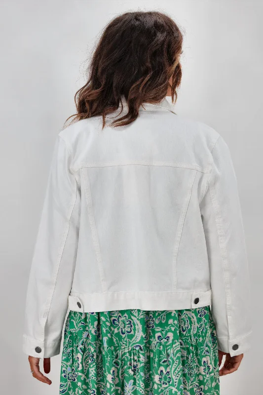 Sculpt Denim Jacket White