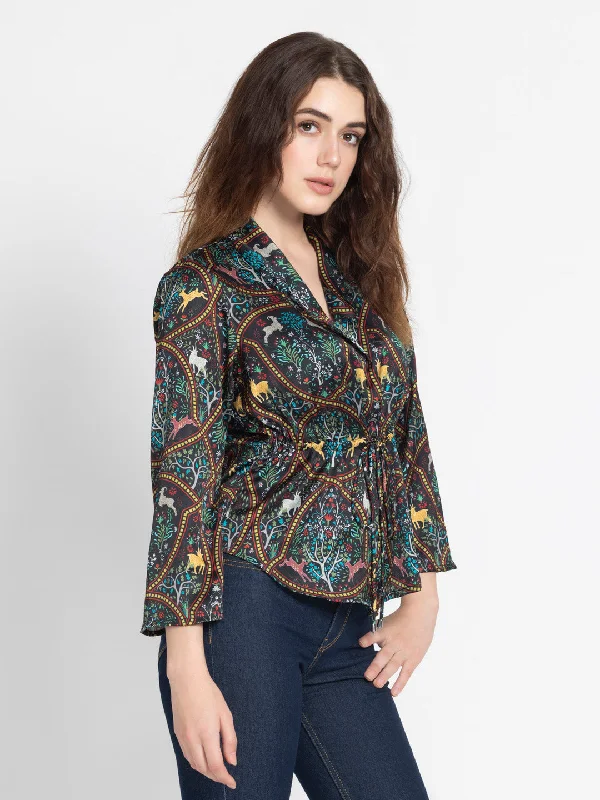 Shireen Cinched Shirt Jacket