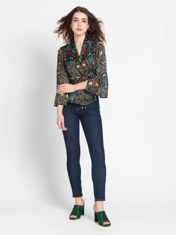 Shireen Cinched Shirt Jacket