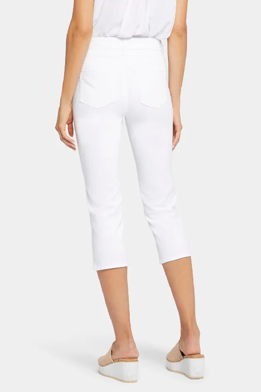 Slim Straight Crop Jeans - Optic White