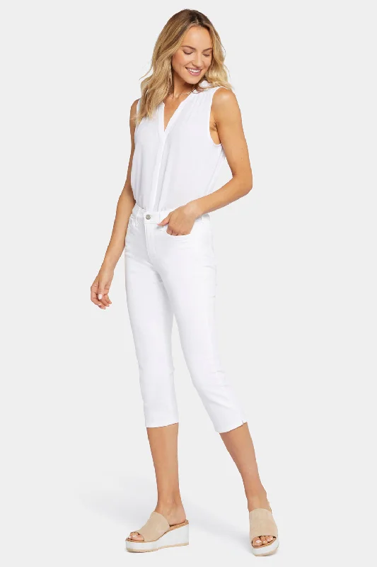 Slim Straight Crop Jeans - Optic White