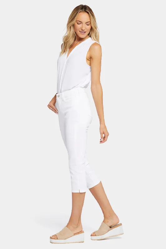 Slim Straight Crop Jeans - Optic White