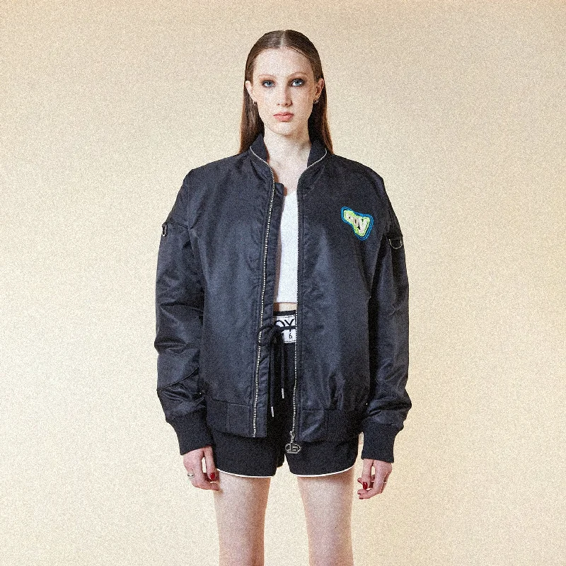 STRENGTH MA1 BOMBER JACKET - BLACK