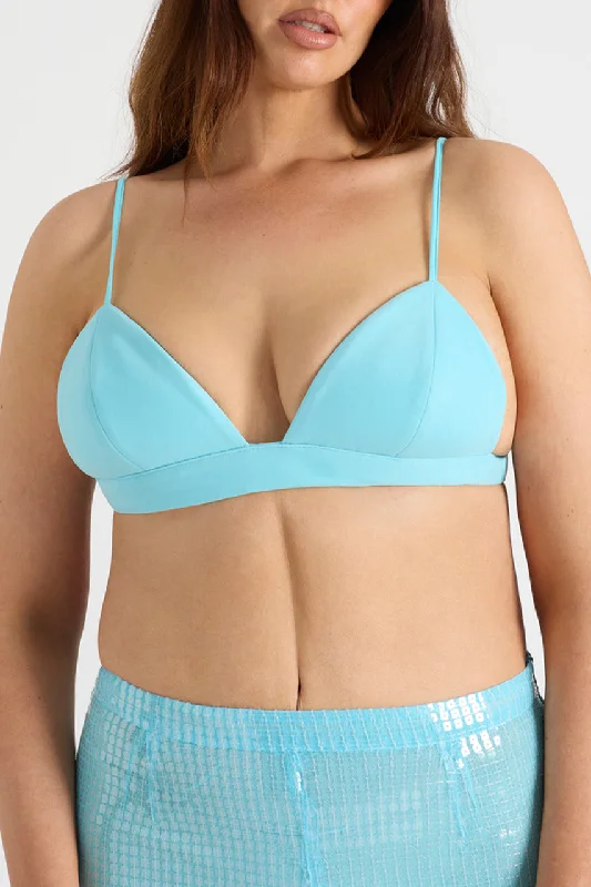 THE BRA TOP - AQUA