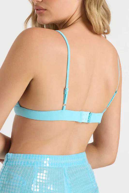 THE BRA TOP - AQUA