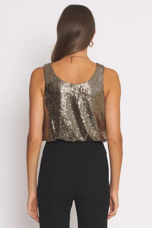 Gold Sequin Bodysuit - FINAL SALE