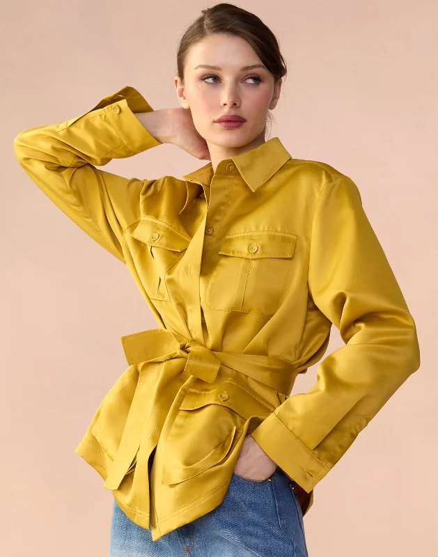 Satin Safari Jacket