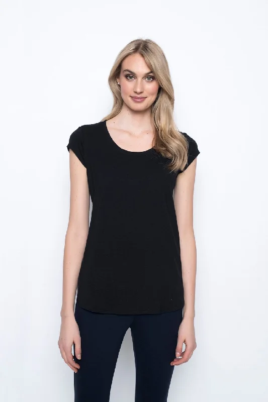 Scoop Neck Short Sleeve Top