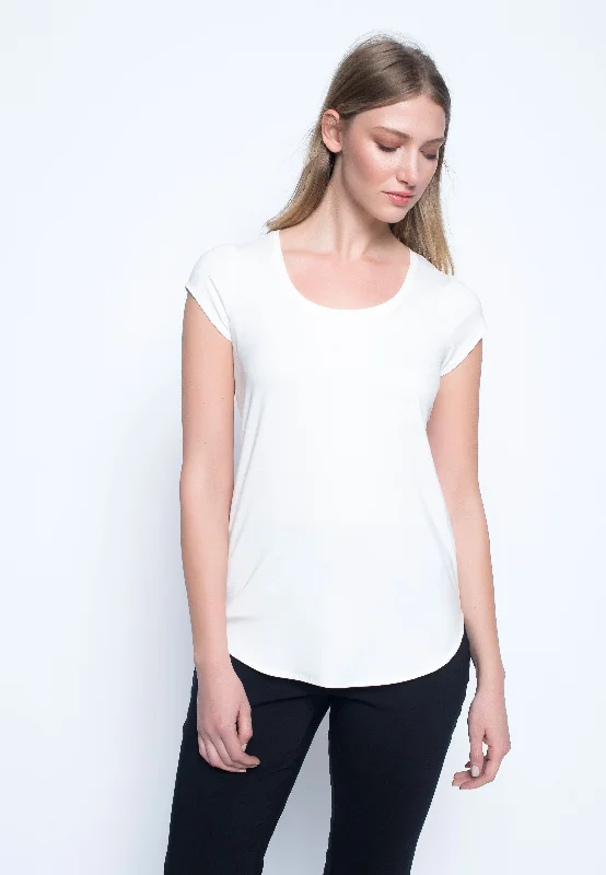 Scoop Neck Short Sleeve Top