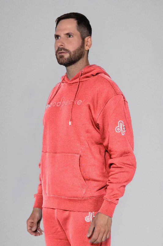 Unisex Cotton Hoodie - Coral