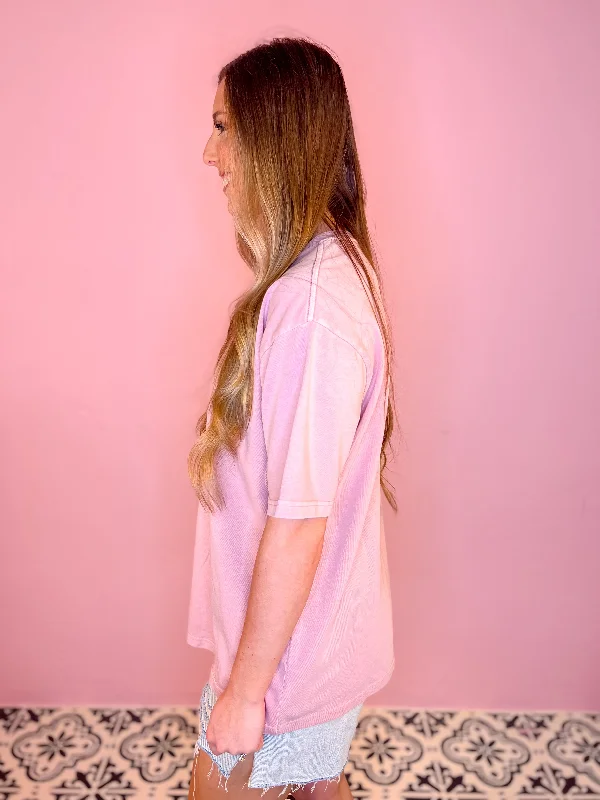 Basically Fun Relaxed T-Shirt-Pink Lemonade