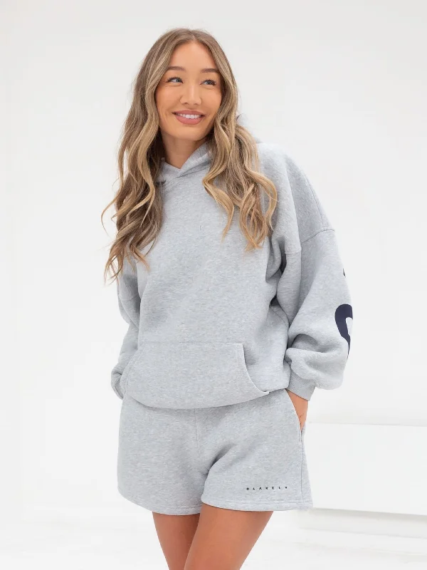 Isabel Oversized Hoodie - Marl Grey