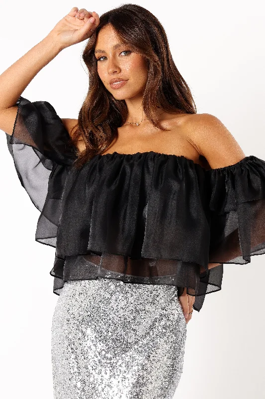 Deedi Off Shoulder Top - Black