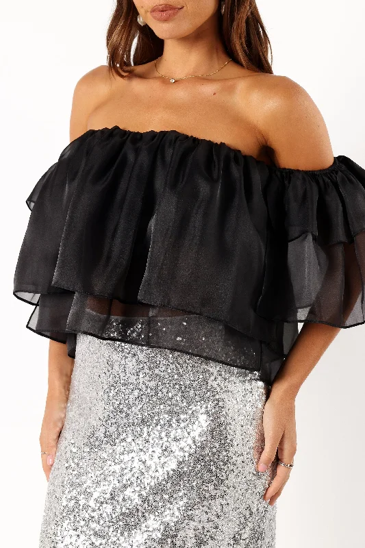 Deedi Off Shoulder Top - Black