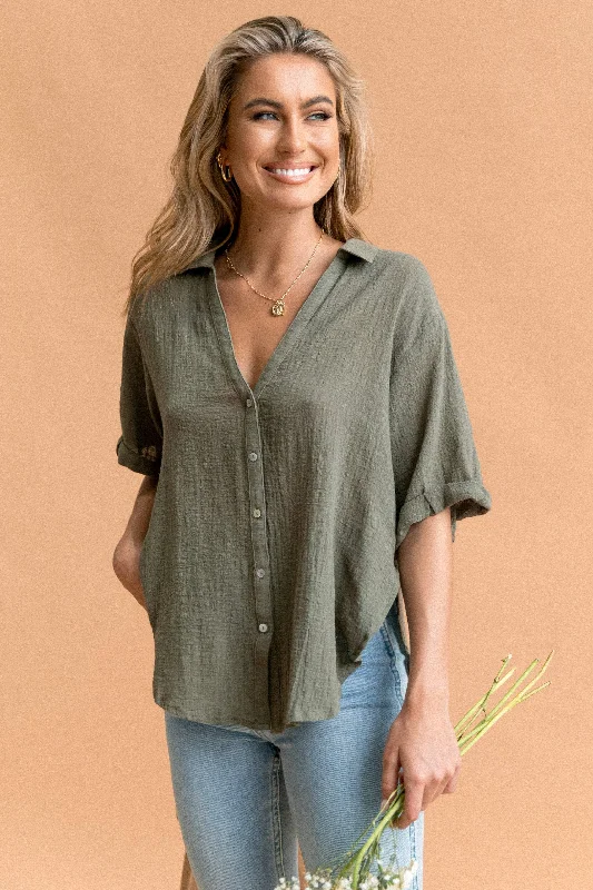 Dion Top - Olive