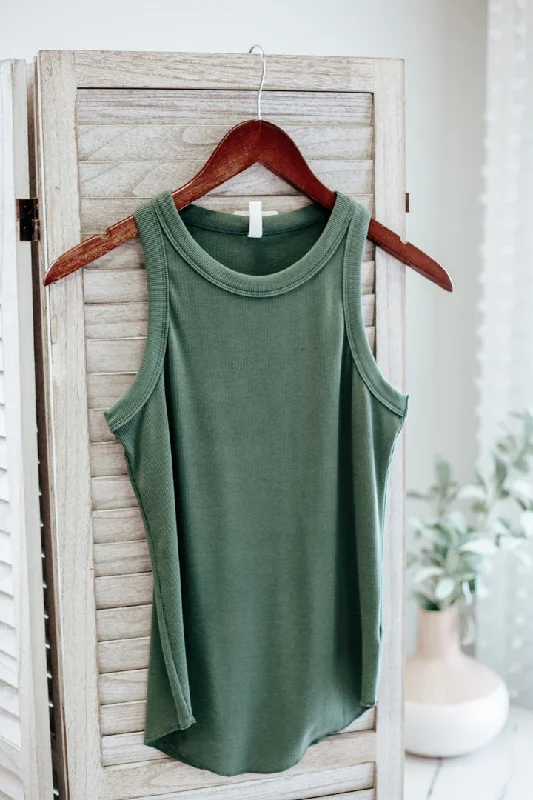 Fitted Rib Knit Tank