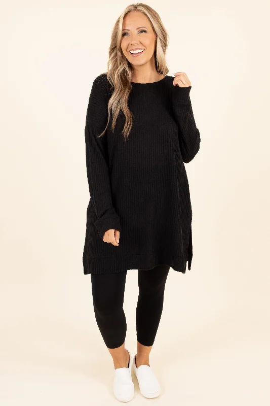 Keeping It Cute Tunic, Black