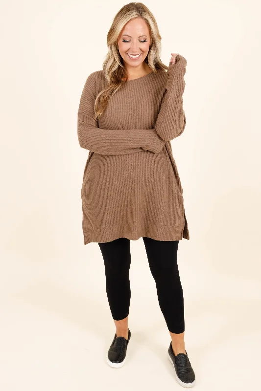 Keeping It Cute Tunic, Mocha