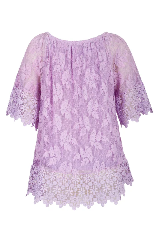 Lace Tunic made in Italy | LILAC | 0404AR