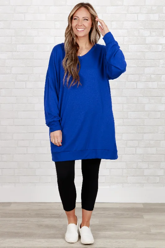 Take It All Tunic, Bright Blue