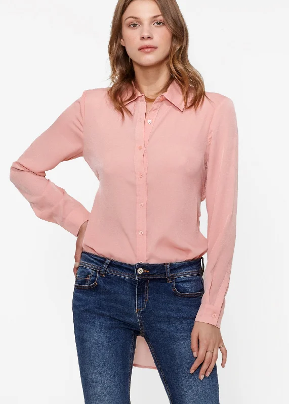 Women's Belted Hi-lo Blouse