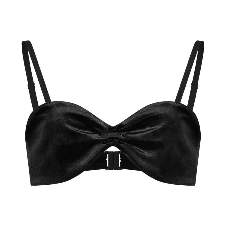 Women's Punk Bowknot Velvet Busiter