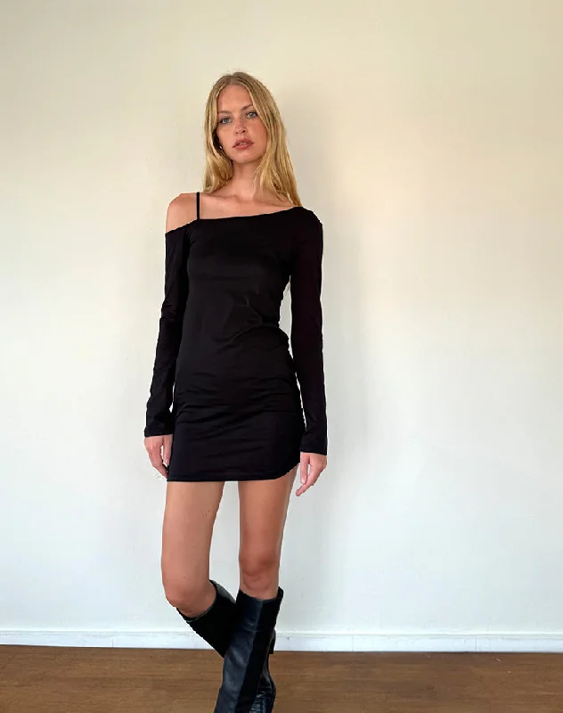 Zylene Mini Dress in Black