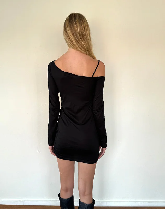 Zylene Mini Dress in Black